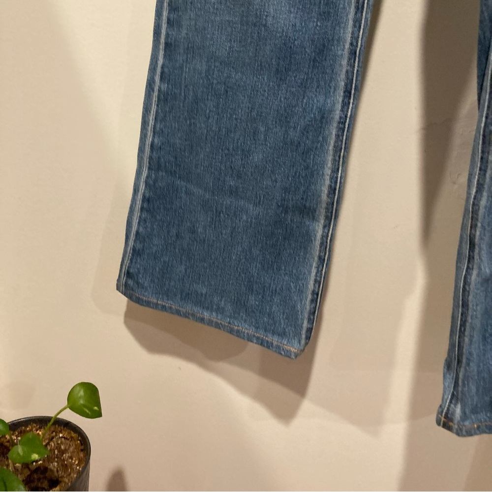 Vince Blue High-Rise Wide Leg Jeans - Picture 6 of 13